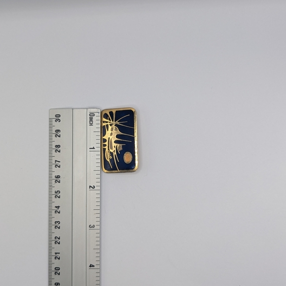 De Passillé-Sylvestre 70s enamel brooch - Picture 4 of 6